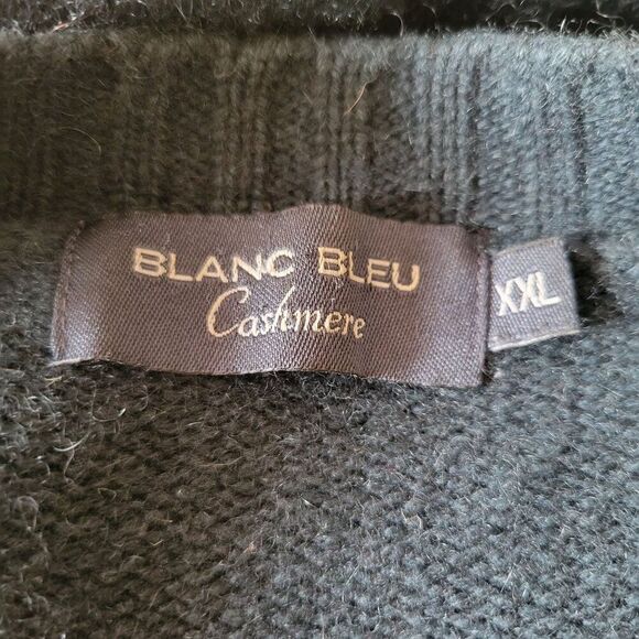 Vintage Blanc Bleu Cashmere Knitted Sweater (Size XXL) - Picture 6 of 7